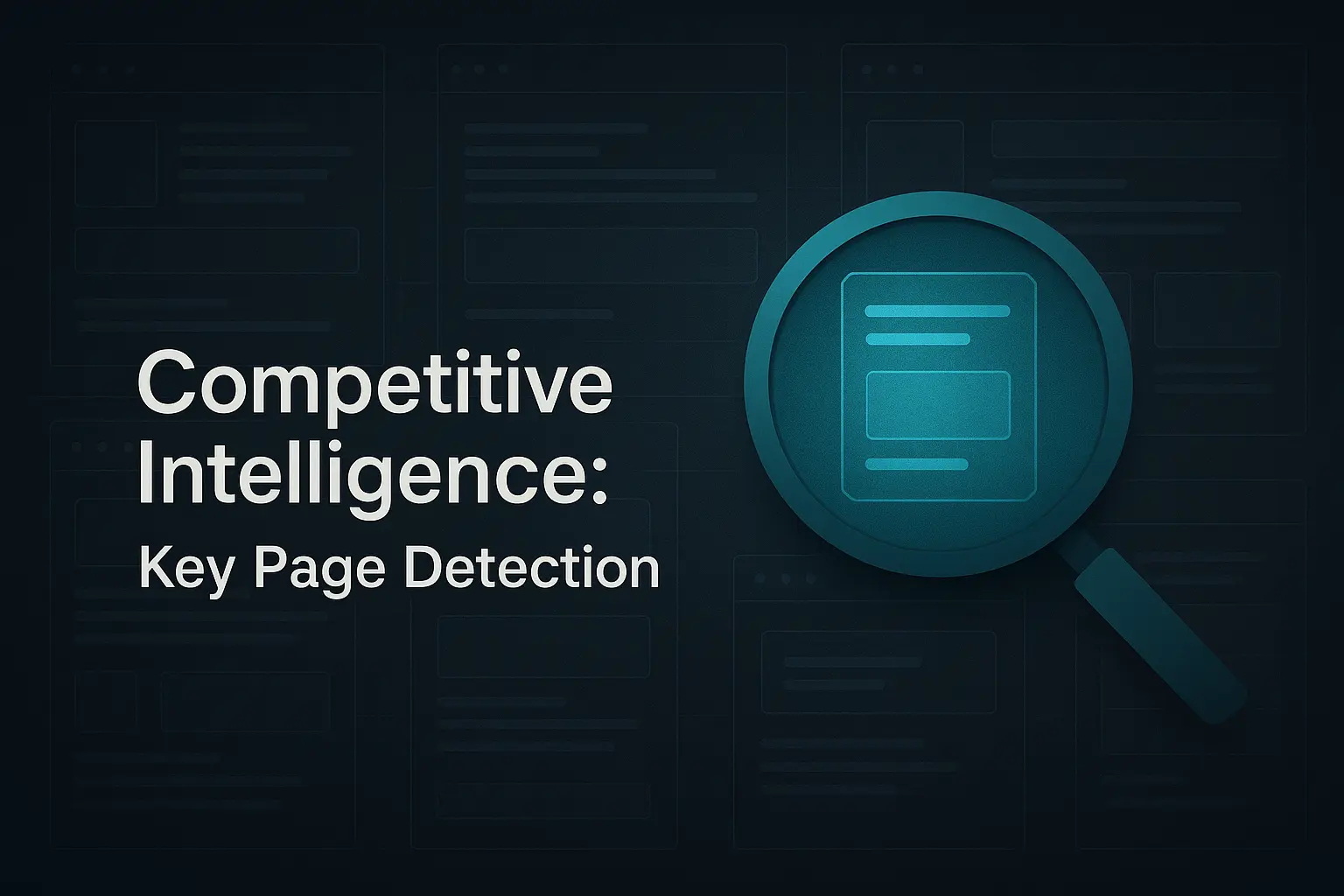 Competitive Intelligence: Key Page Detection preview image