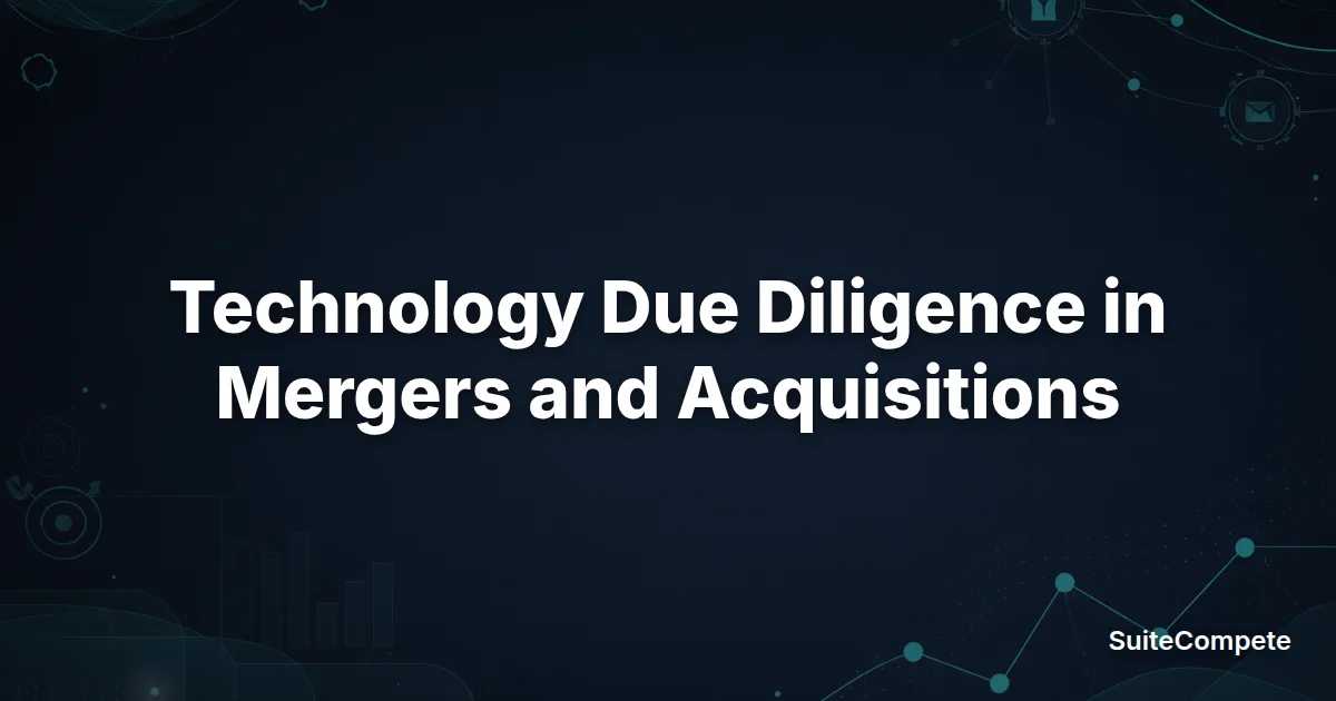 Technology Due Diligence in Mergers and Acquisitions preview image